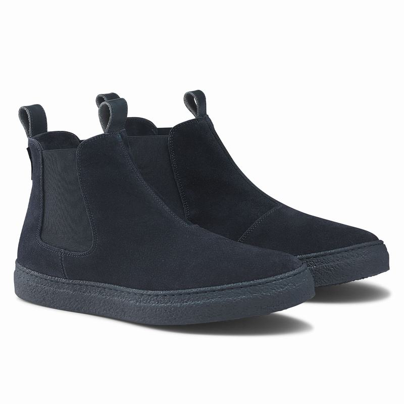 Buty Chelsea Russell And Bromley Humble Męskie Niebieskie | ZSL3820CA