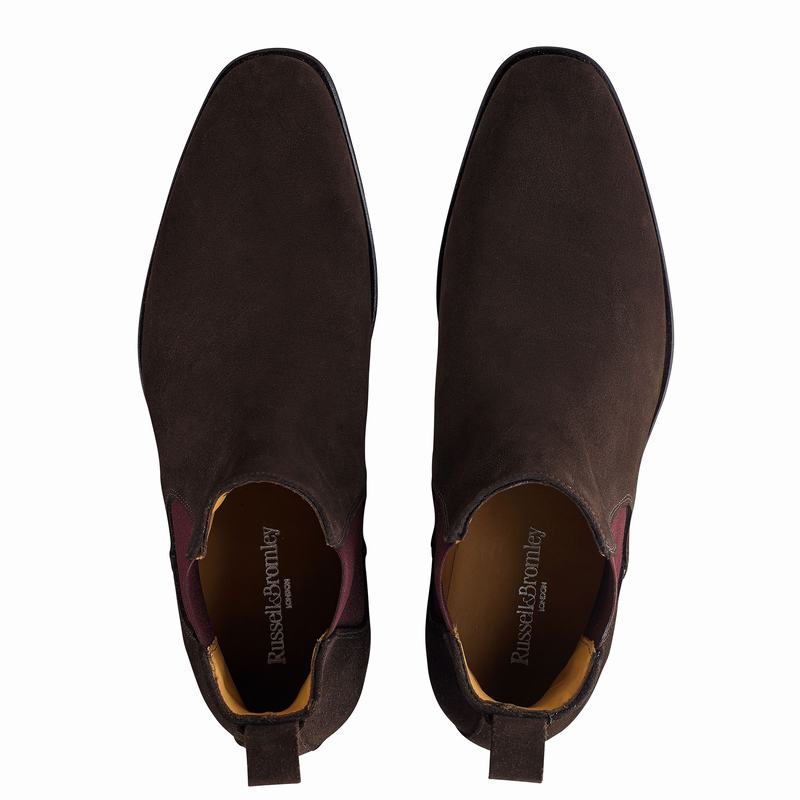 Buty Chelsea Russell And Bromley Jean Paul Męskie Brązowe | RFA4453HU