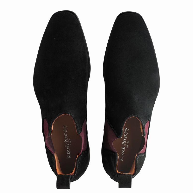 Buty Chelsea Russell And Bromley Jean Paul Męskie Czarne | RMN7272OT