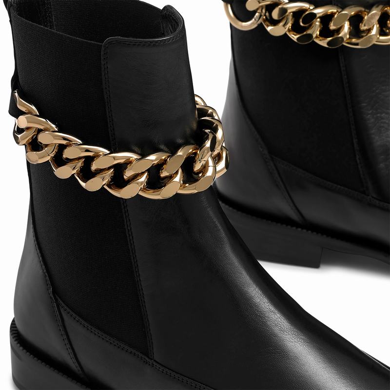 Buty Chelsea Russell And Bromley Lovechain Damskie Czarne | MKX9159DY