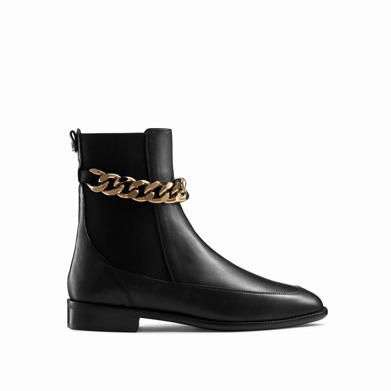 Buty Chelsea Russell And Bromley Lovechain Damskie Czarne | MKX9159DY