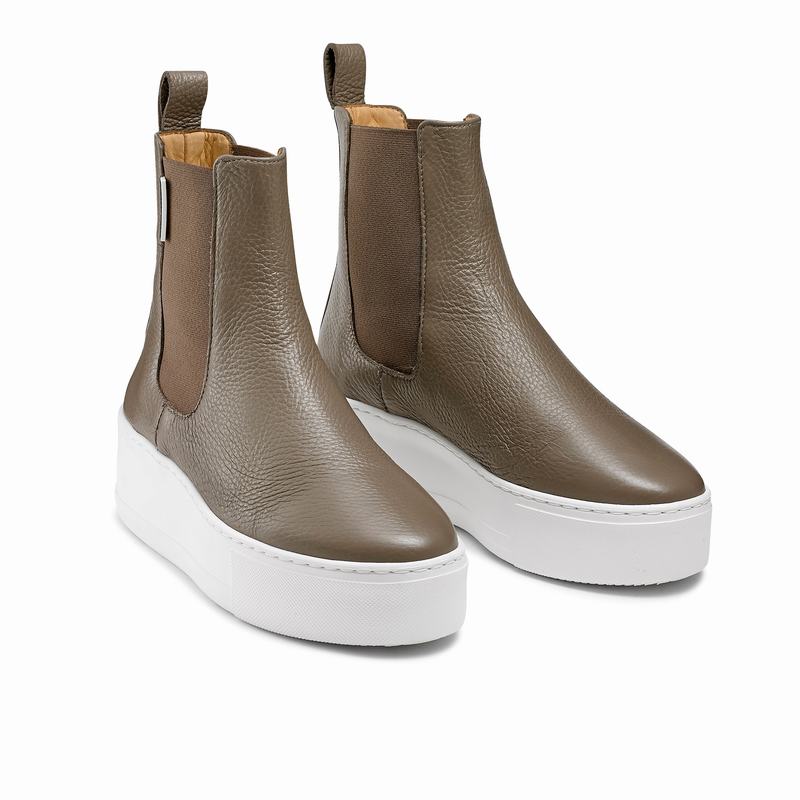 Buty Chelsea Russell And Bromley Park Way Damskie Brązowe | UCC8151HD