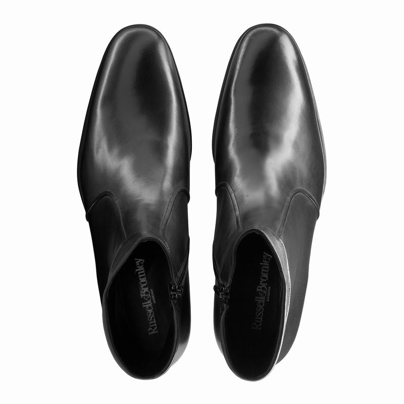 Buty Chelsea Russell And Bromley Repeat Męskie Czarne | UQZ4843NG