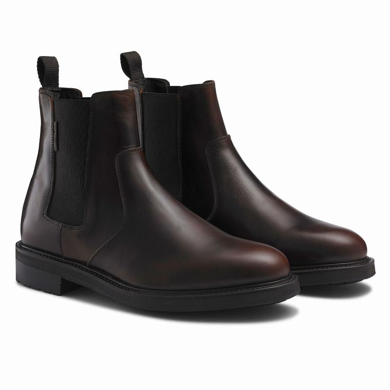 Buty Chelsea Russell And Bromley Wayside Męskie Brązowe | AAD3179OP