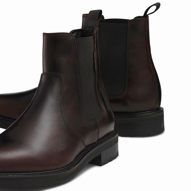 Buty Chelsea Russell And Bromley Wayside Męskie Brązowe | AAD3179OP