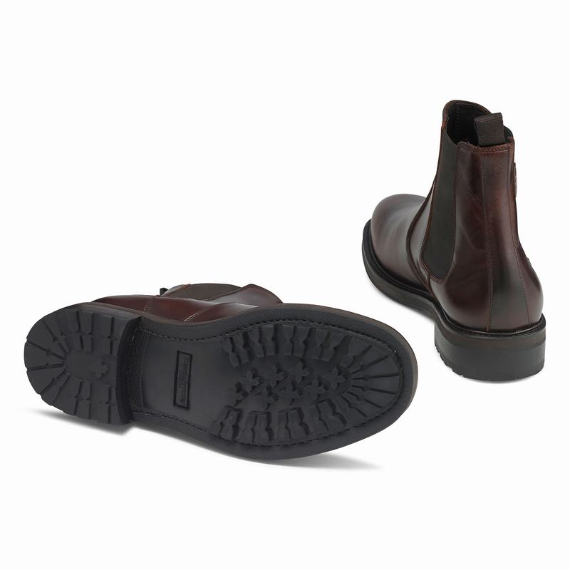 Buty Chelsea Russell And Bromley Wayside Męskie Brązowe | AAD3179OP