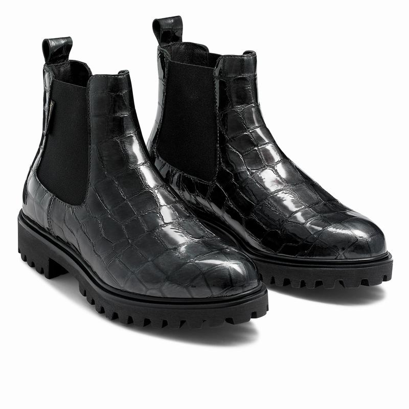 Buty Chelsea Russell And Bromley Winchelsea Damskie Szare | LGD9817KU