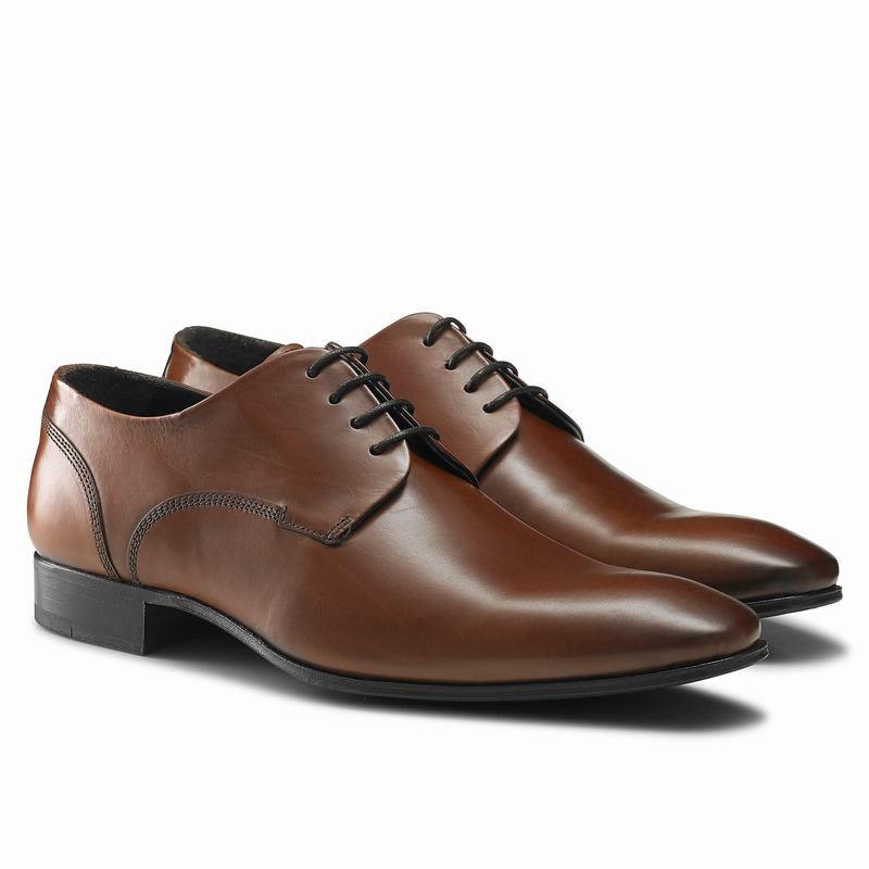 Buty Derby Russell And Bromley City Męskie Brązowe | MRH979TJ