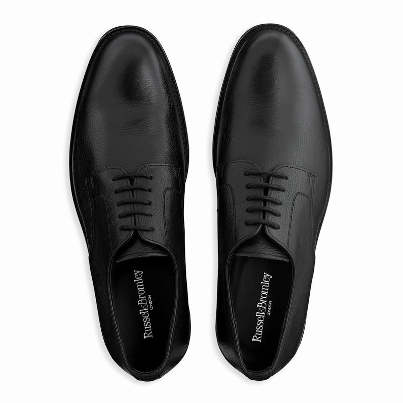Buty Derby Russell And Bromley Passport Męskie Czarne | ICY5442AR