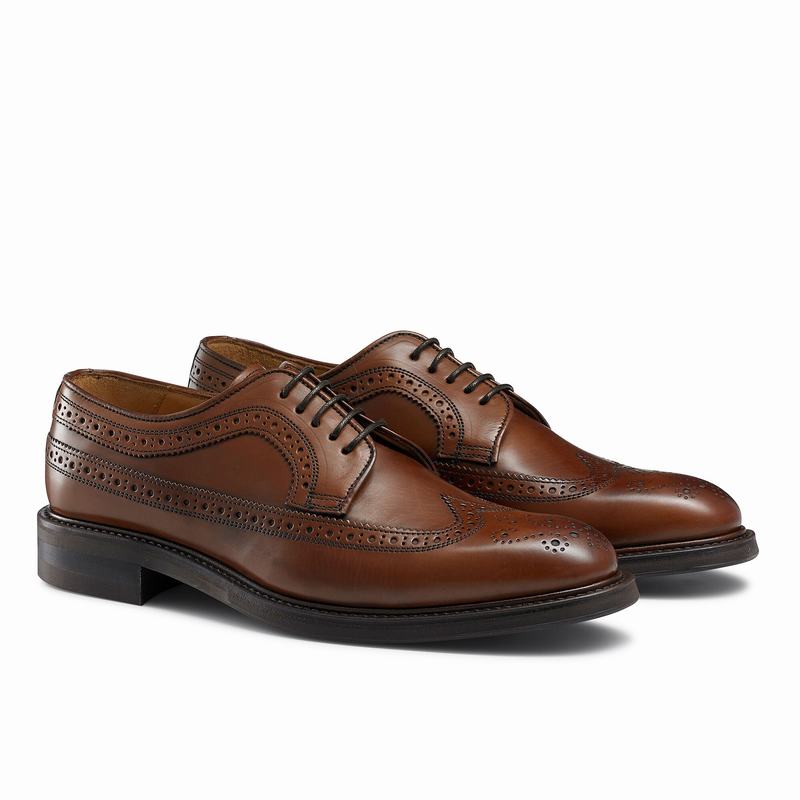 Buty Derby Russell And Bromley Southport Męskie Brązowe | BLJ2758KW
