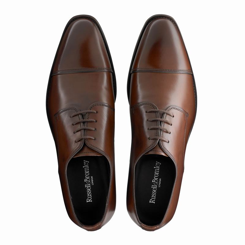 Buty Derby Russell And Bromley Spectrum Męskie Brązowe | KAB5752CY
