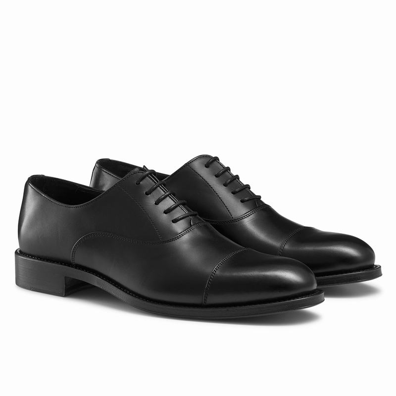 Buty Oksfordy Russell And Bromley Boris Męskie Czarne | ZYA10074BW