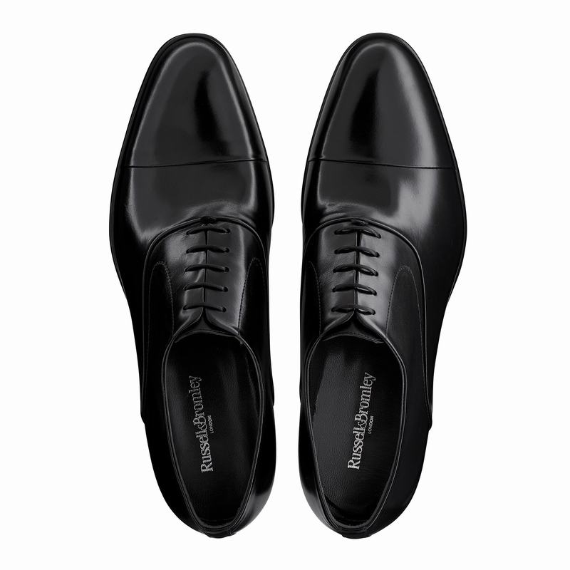 Buty Oksfordy Russell And Bromley Chicago Męskie Czarne | IZP366EK
