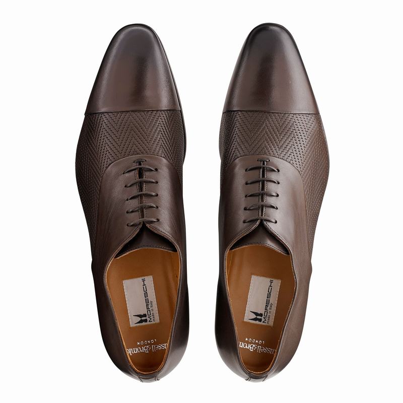 Buty Oksfordy Russell And Bromley Know How Męskie Brązowe | AEB1817PA