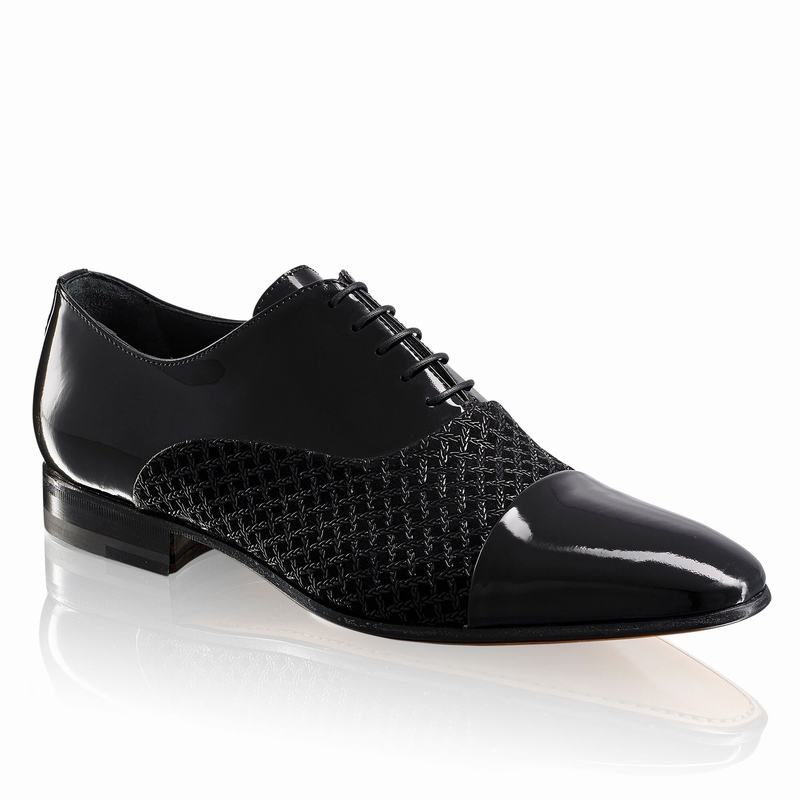 Buty Oksfordy Russell And Bromley Know-how Męskie Czarne | UJN7414YR