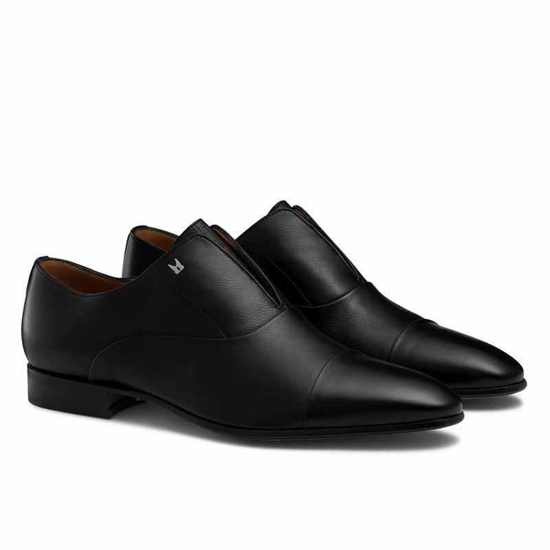 Buty Oksfordy Russell And Bromley Knowledge Męskie Czarne | LPN5147LE