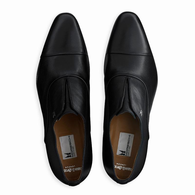 Buty Oksfordy Russell And Bromley Knowledge Męskie Czarne | LPN5147LE