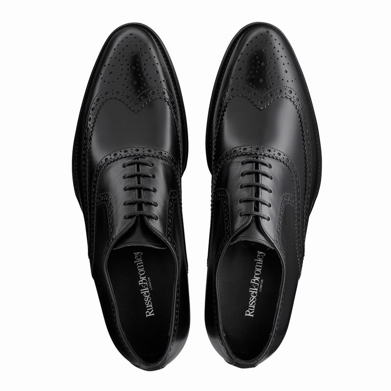 Buty Oksfordy Russell And Bromley Oak Męskie Czarne | INQ999YC