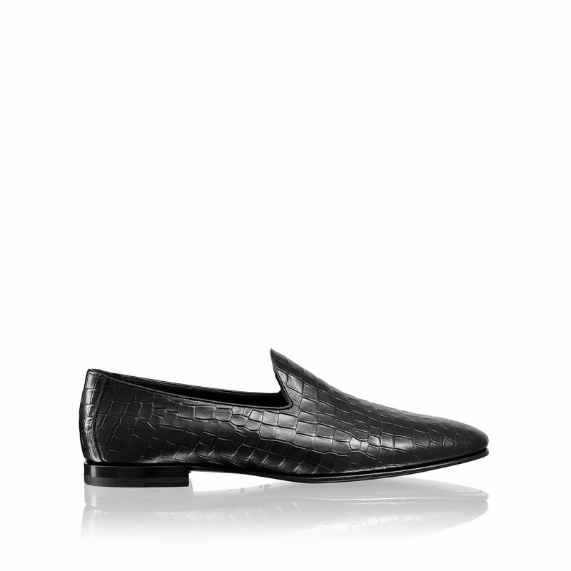 Buty Slip On Russell And Bromley Baron Męskie Czarne | WKP3346TC