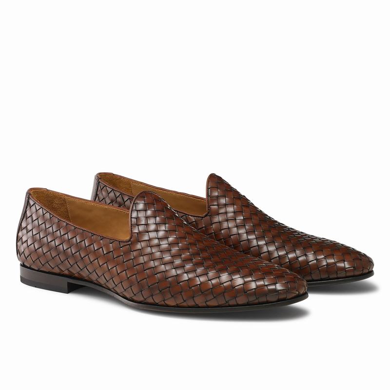 Buty Slip On Russell And Bromley Baron Męskie Brązowe | YTE8615YT