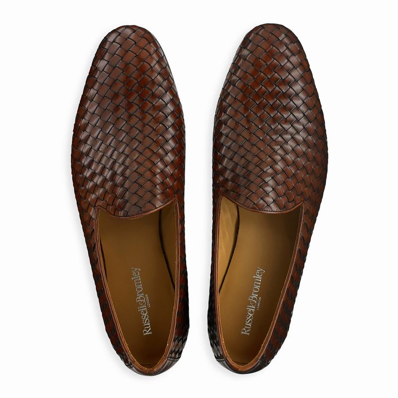 Buty Slip On Russell And Bromley Baron Męskie Brązowe | YTE8615YT