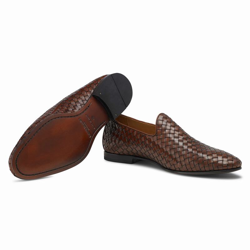 Buty Slip On Russell And Bromley Baron Męskie Brązowe | YTE8615YT