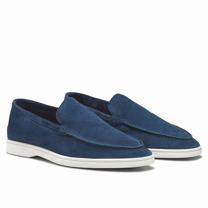 Buty Slip On Russell And Bromley Carmel Męskie Niebieskie | VQF7029ZV