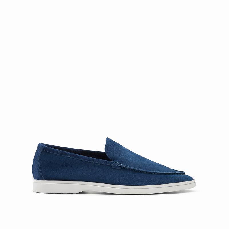 Buty Slip On Russell And Bromley Carmel Męskie Niebieskie | VQF7029ZV
