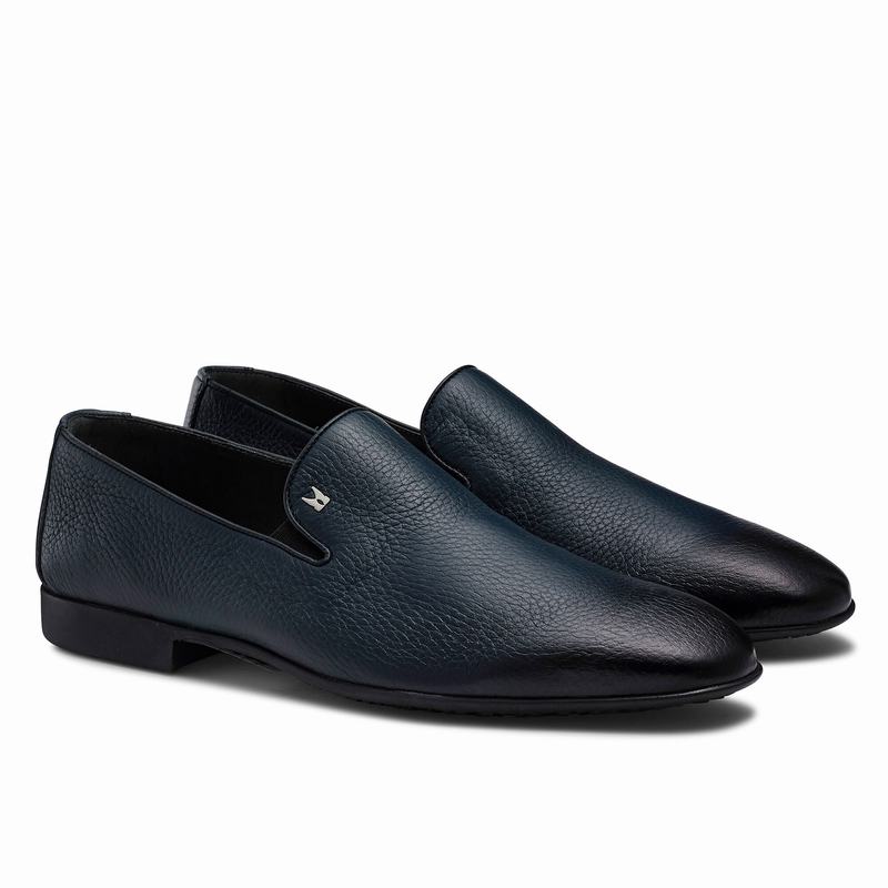 Buty Slip On Russell And Bromley Diretto Męskie Niebieskie | NRH4228BA