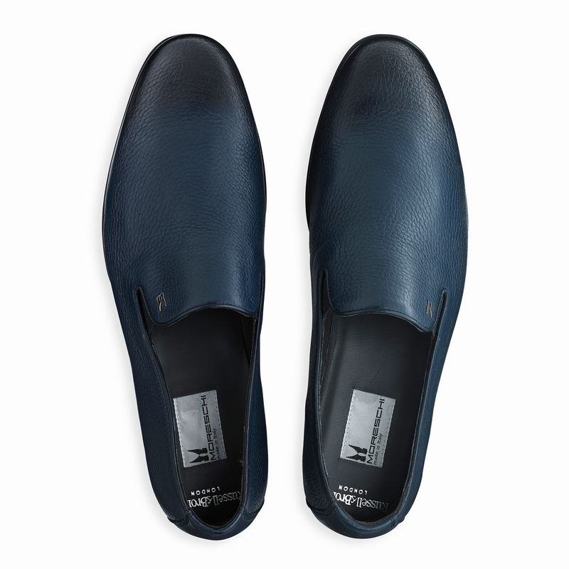 Buty Slip On Russell And Bromley Diretto Męskie Niebieskie | NRH4228BA
