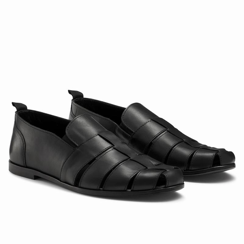 Buty Slip On Russell And Bromley Mariner Męskie Czarne | LPM3992KQ