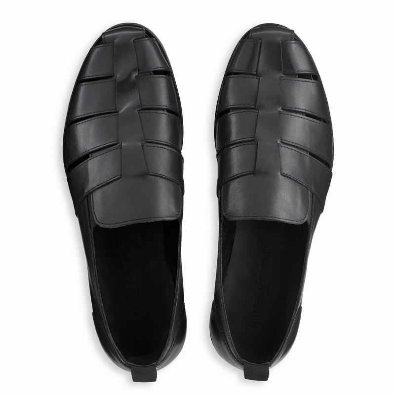 Buty Slip On Russell And Bromley Mariner Męskie Czarne | LPM3992KQ