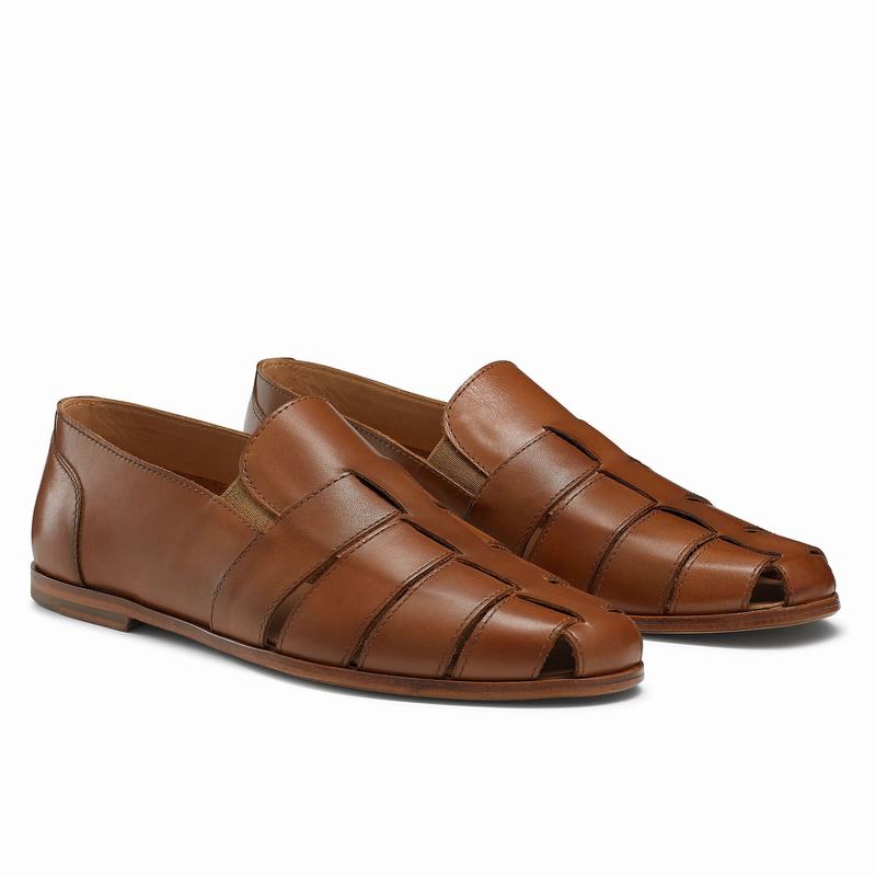 Buty Slip On Russell And Bromley Mariner Męskie Brązowe | QVU3968KA