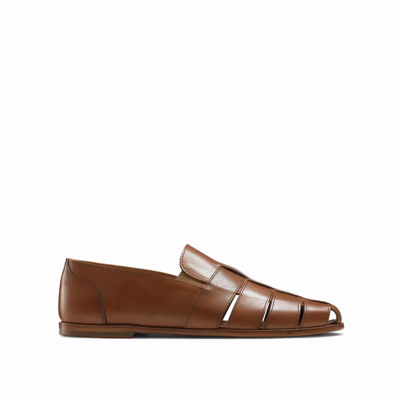 Buty Slip On Russell And Bromley Mariner Męskie Brązowe | QVU3968KA