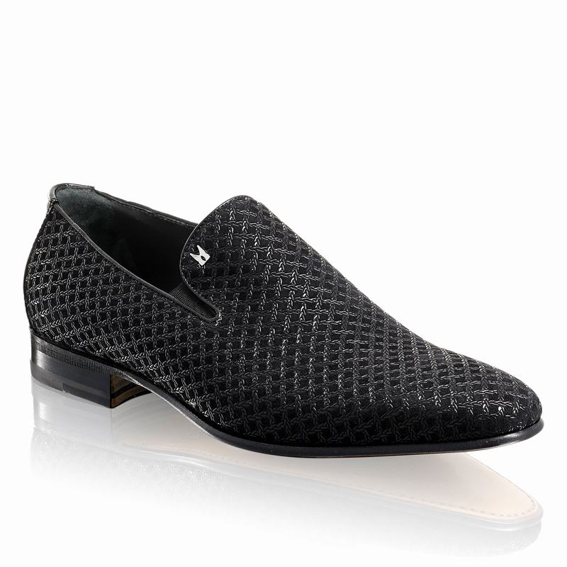Buty Slip On Russell And Bromley Meander Męskie Czarne | UXV9030OR