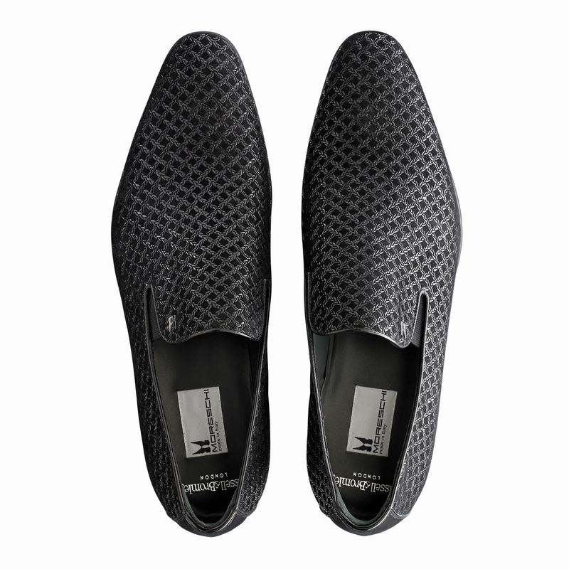 Buty Slip On Russell And Bromley Meander Męskie Czarne | UXV9030OR