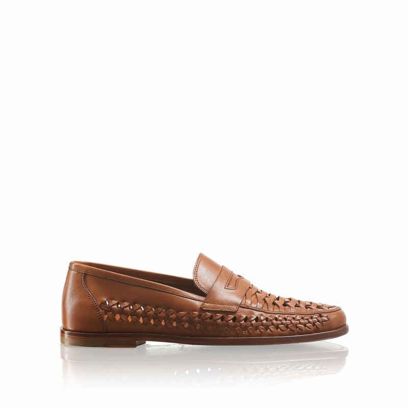 Buty Slip On Russell And Bromley Uppercut Męskie Brązowe | NTH9419YR