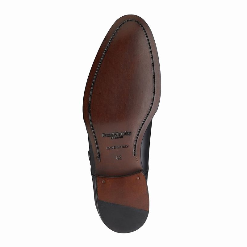Buty Sznurowane Russell And Bromley Birch Męskie Czarne | DED61SJ