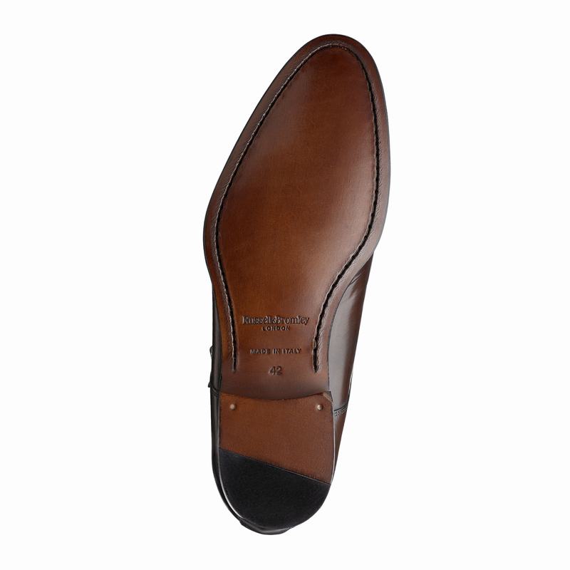 Buty Sznurowane Russell And Bromley Birch Męskie Brązowe | WRR3148HY