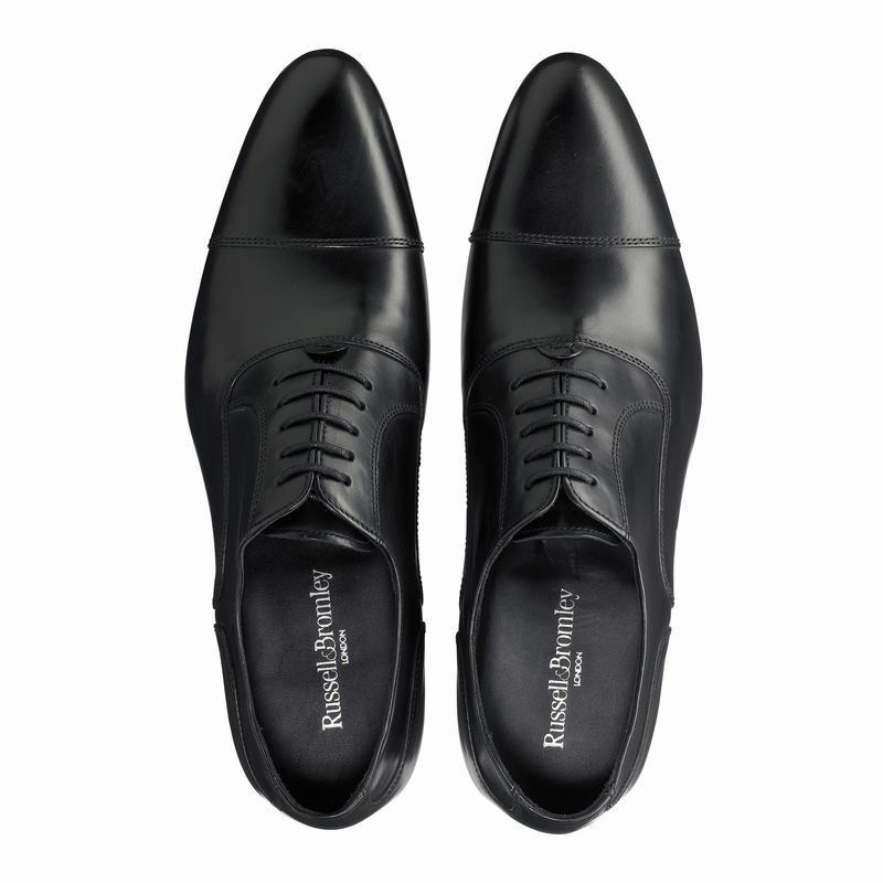 Buty Sznurowane Russell And Bromley Chelsea Męskie Czarne | FPO6133DC