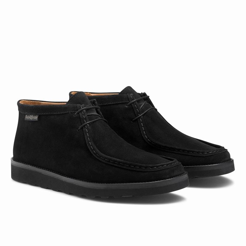 Buty Sznurowane Russell And Bromley Ontario Hi Męskie Czarne | ADZ7472IK