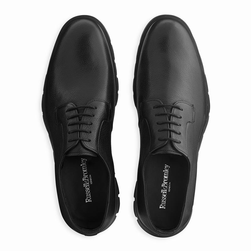 Buty Sznurowane Russell And Bromley Socialite Męskie Czarne | PZS6917XD