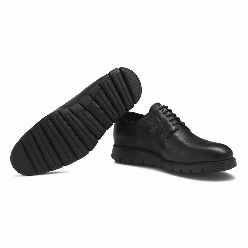 Buty Sznurowane Russell And Bromley Socialite Męskie Czarne | PZS6917XD
