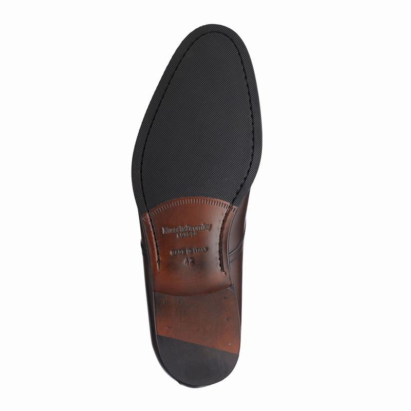 Buty Sznurowane Russell And Bromley Sycamore Męskie Brązowe | RIC4923ML