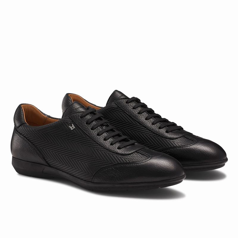 Buty Sznurowane Russell And Bromley Urban Męskie Czarne | EUU4354CI