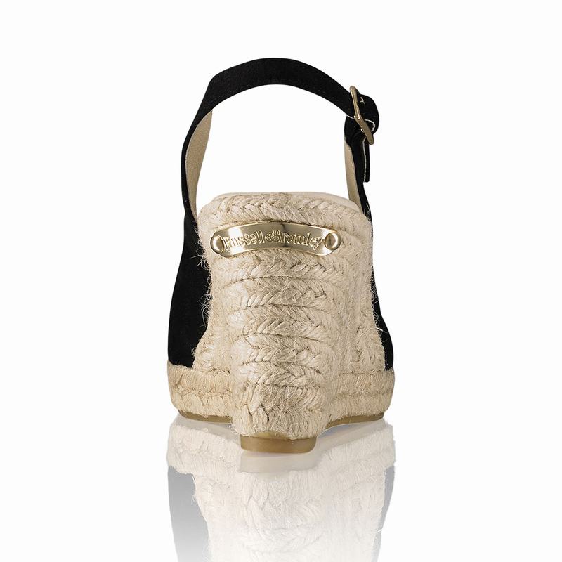 Espadryle Russell And Bromley Candyfloss Damskie Czarne | DQP7615JI