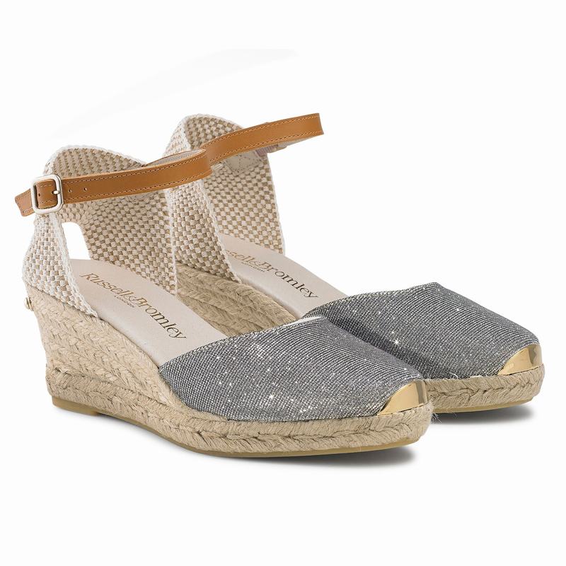 Espadryle Russell And Bromley Coco-nut Damskie Metallic | FIM8335VD