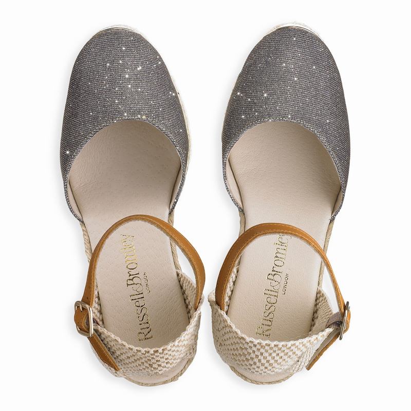 Espadryle Russell And Bromley Coco-nut Damskie Metallic | FIM8335VD