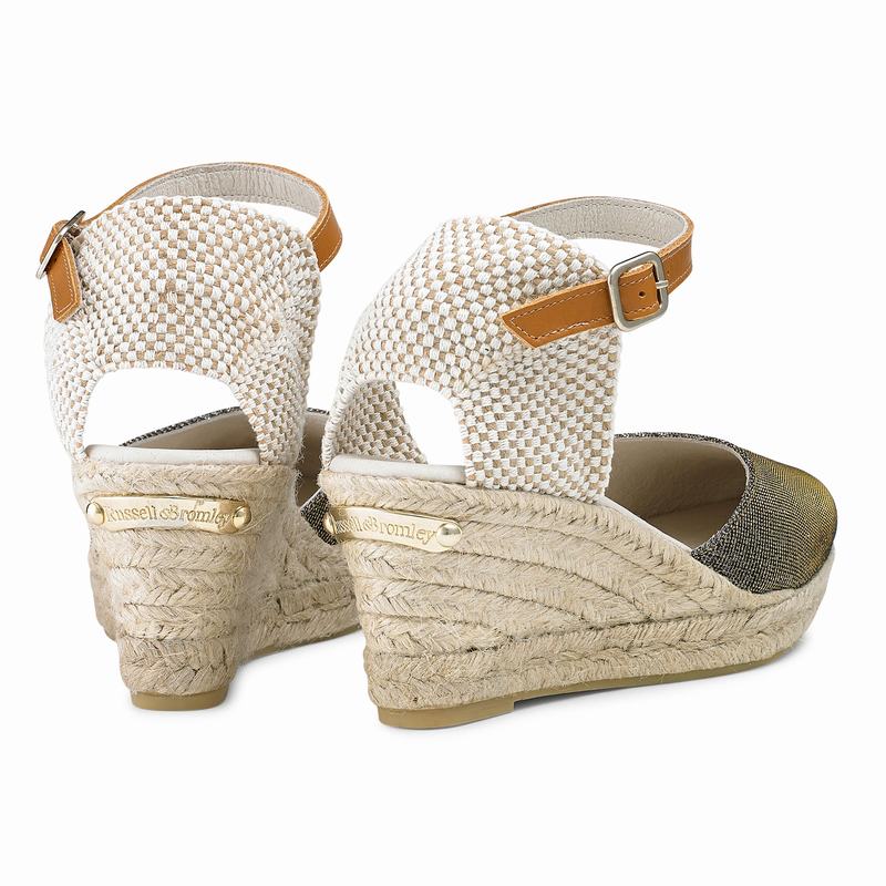 Espadryle Russell And Bromley Coco-nut Damskie Metallic | FIM8335VD