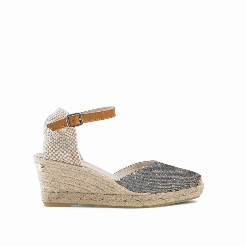 Espadryle Russell And Bromley Coco-nut Damskie Metallic | FIM8335VD